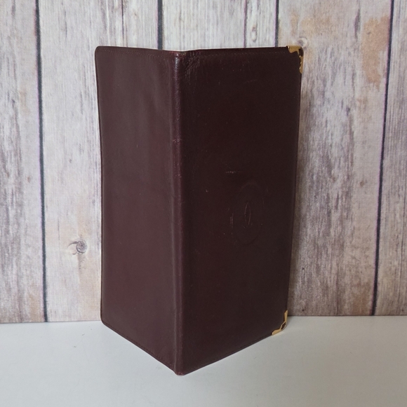 Cartier Burgundy Leather Wallet - Picture 4 of 11